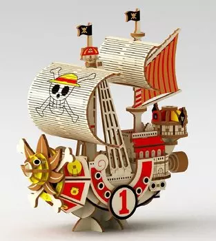 Azone Деревянный 3D-пазл Деревянное искусство ki-gu-mi One Piece Thousand Sunny
