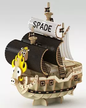 Azone Деревянный 3D-пазл Деревянное искусство One Piece Spade Pirates Пиратский корабль ki-gu-mi