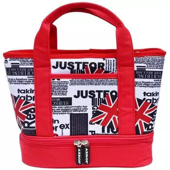 AZROF Круглые аксессуары Двухслойная круглая сумка-холодильник Union Red 38