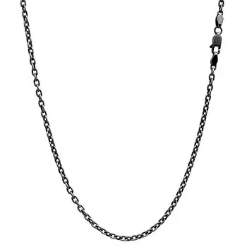 Azuki Smoked Chain Necklace Silver SV 925 Width 40cm [Sears] 2.8mm