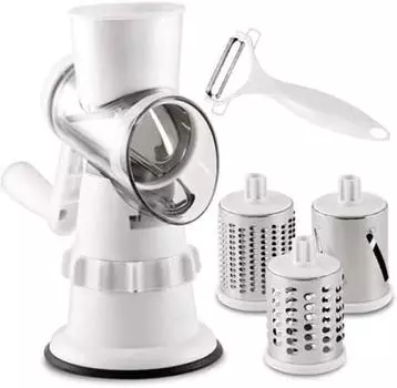 Azuma Branding Japan KLEVA SLICER Многофункциональная овощерезка из нержавеющей стали для измельчения и нарезки ломтиками KS-A3 белый