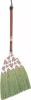 Метла Адзума из натуральной короткой ручки Ранран Материалы для помещений зелёный
