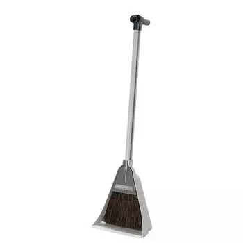 Azuma Industrial Chilitore серый отдельно стоящий веник и совок легко подметать в удобном черном папоротнике общая длина 86 см ширина 26 см BR602 комплект, серый