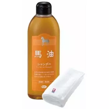 Azuma Shoji [Includes Imabari towel] Horse oil shampoo 400mL/Tabibijin Bayu Hair oil feels like you re wearing it Scalp care Dry skin Dandruff Itching