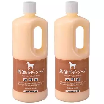 Azuma Shoji мыло для тела с конским маслом 1000 мл набор из 2 шт.