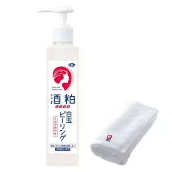 Azuma Shoji Sake Kasu Shiratama Peeling 270 г Imabari White and Glossy Skin Натуральные увлажняющие ингредиенты, полученные из риса, минеральное масло, без парабенов