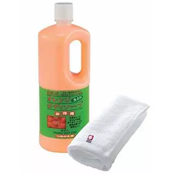 Azuma Shoji [Включает полотенце Imabari по той же цене] Сменный блок мыла для тела с апельсином 1000 мл. Содержит натуральный экстракт апельсина. Защитные ингредиенты на основе аминокислот.