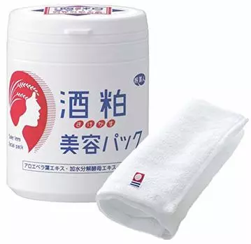 Azuma Shoji with Imabari towel at the same Sake lees beauty pack care just apply and wash off Tabibijin [Set price] 200g/Easy