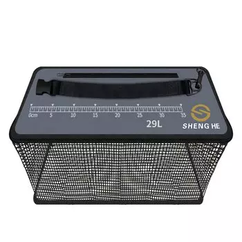 azumafy Sukari складной плавающий Sukari 29L использованный рыболовный сетчатый чехол сумка с памятью измерения размера многофункциональный морской ловли скалы серый