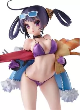 Azur Lane Ning Hai Summer Hai ПВХ АБС окрашенная готовая фигурка Голод! (Нин - Летний голод-) Немасштабируемый и