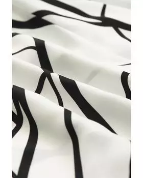 Платье макси Azura Exchange с абстрактным принтом вен и V-образным вырезом и оборками XL белый