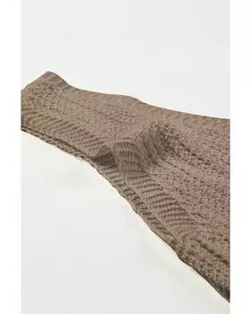 Azura Exchange Ажурная трикотажная майка с V-образным вырезом L хаки