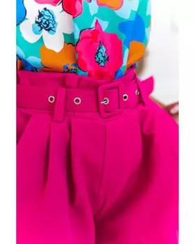 Azura Exchange Блузка с V-образным вырезом и цветочным принтом S разноцветный