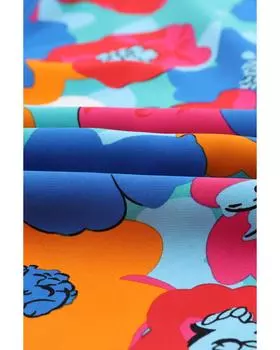 Azura Exchange Брюки с абстрактным цветочным принтом и завязками S разноцветный