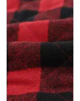 Azura Exchange Жилет с карманом в клетку Buffalo S коричневый