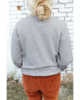 Azura Exchange Bull Graphic Print Sweatshirt XL серый