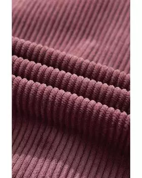 Azura Exchange Ребристая текстурированная куртка с пуговицами M коричневый