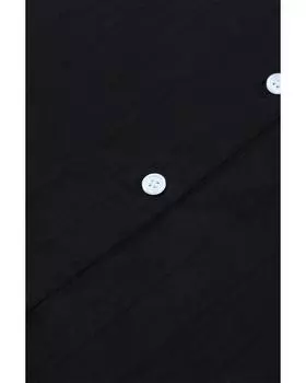 Azura Exchange Рубашка с длинным рукавом и карманом на пуговицах M чёрный