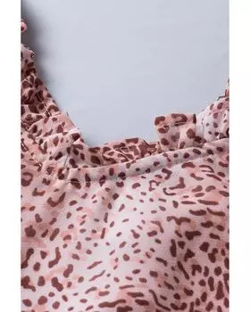 Azura Exchange Cheetah Print Shift Tank M розовый