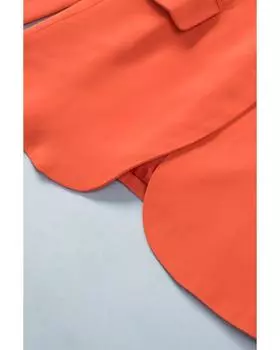 Azura Exchange Шикарный пиджак с карманом-перевертышем 2XL красный