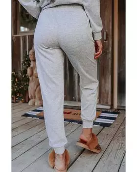 Azura Exchange Christmas Trees Print Loungewear Set L серый