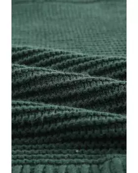 Azura Exchange Уютный свитер с высоким воротом L армия зеленый