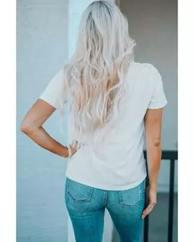 Azura Exchange Distressed Bunny T Shirt L белый