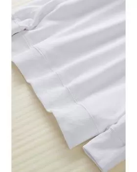 Azura Exchange Толстовка с заниженными плечами S белый