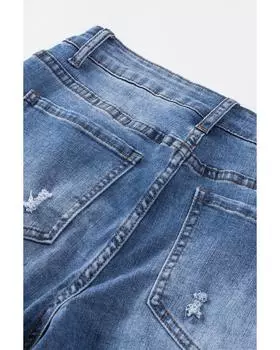 Azura Exchange Джинсы с рисунком американского флага L небесно-голубой