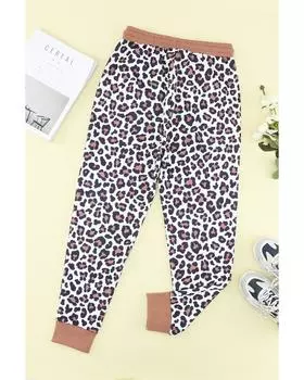 Azura Exchange Elastic Waist Jogger Pants XL коричневый