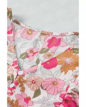 Azura Exchange Платье-футляр с цветочным принтом и оборками в стиле пэчворк L разноцветный