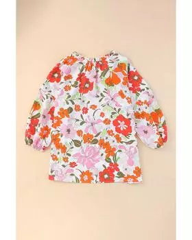 Azura Exchange Frill Trim Puff Sleeve Blouse S оранжевый