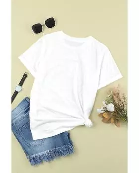 Azura Exchange Футболка с графическим принтом NASHVILLE M белый