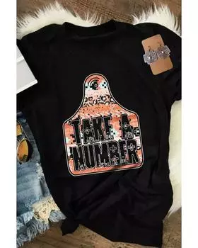 Azura Exchange Футболка с круглым вырезом и графическим принтом S чёрный