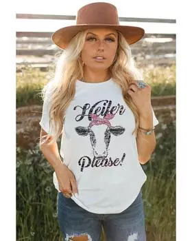 Azura Exchange Футболка с милым графическим принтом S белый