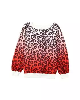 Azura Exchange Градиентная толстовка с длинным рукавом S леопардовый