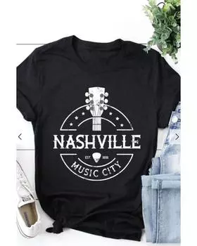 Azura Exchange Graphic Print Crew Neck T Shirt S чёрный