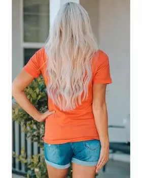 Azura Exchange Graphic Print Crewneck T-Shirt - Be The Sunshine S оранжевый