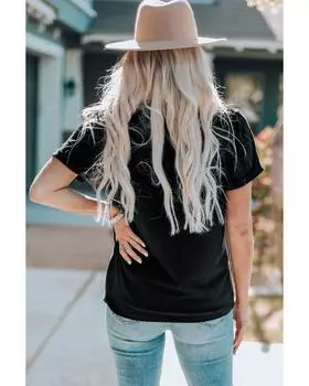 Azura Exchange Graphic Print Short Sleeve T-Shirt M чёрный