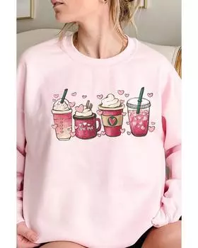 Azura Exchange Graphic Print Sweatshirt XL розовый