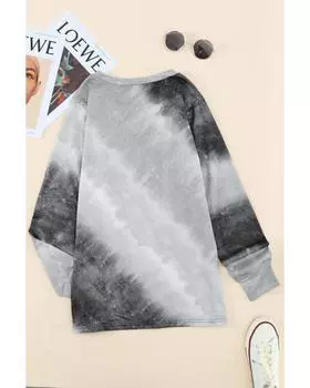 Azura Exchange Gray Tie-Dye Sweatshirt XL серый