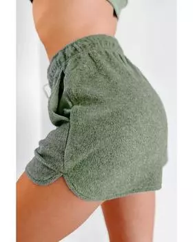 Azura Exchange Green Fleece Two-piece Lounge Set M зелёный