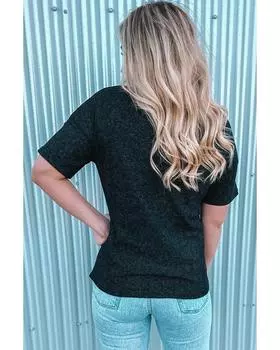 Azura Exchange Верх с вафельной текстурой и люверсами M серый