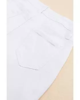 Azura Exchange High Waist Distressed Skinny Jeans 14 US белый