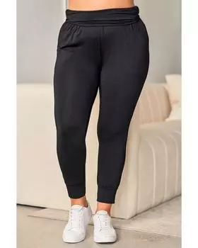 Azura Exchange High Waist Skinny Pants with Pockets 1X чёрный