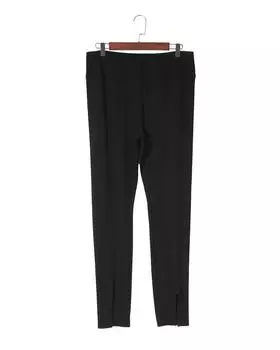 Azura Exchange Леггинсы с высокой талией и разрезом M чёрный