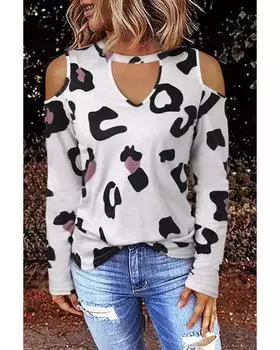 Azura Exchange Блузка с открытыми плечами M белый