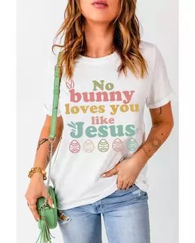 Azura Exchange Jesus Easter Day T-shirt S белый