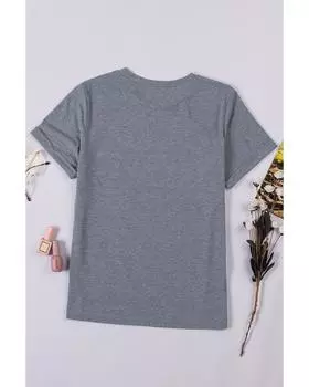 Azura Exchange Классическая футболка с круглым вырезом XL серый