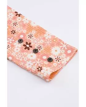 Azura Exchange Вязаный топ с длинным рукавом M оранжевый